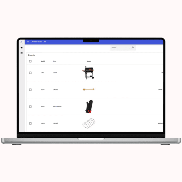 Construction Materials Price Comparison Tool